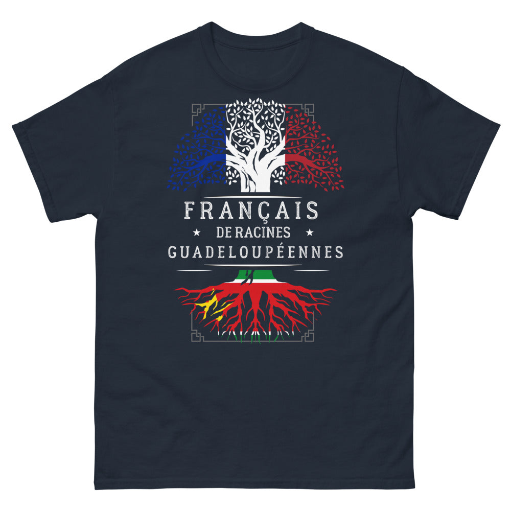 T-shirt Guadeloupe marine - racines guadeloupéennes