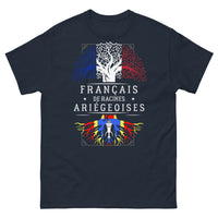 Thumbnail for T-shirt Ariège marine - Français de racines ariégeoises
