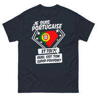 Thumbnail for T-shirt Portugais marine - quel est ton super pouvoir?