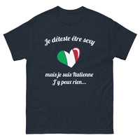 Thumbnail for T-shirt Italie marine - Je suis Italienne
