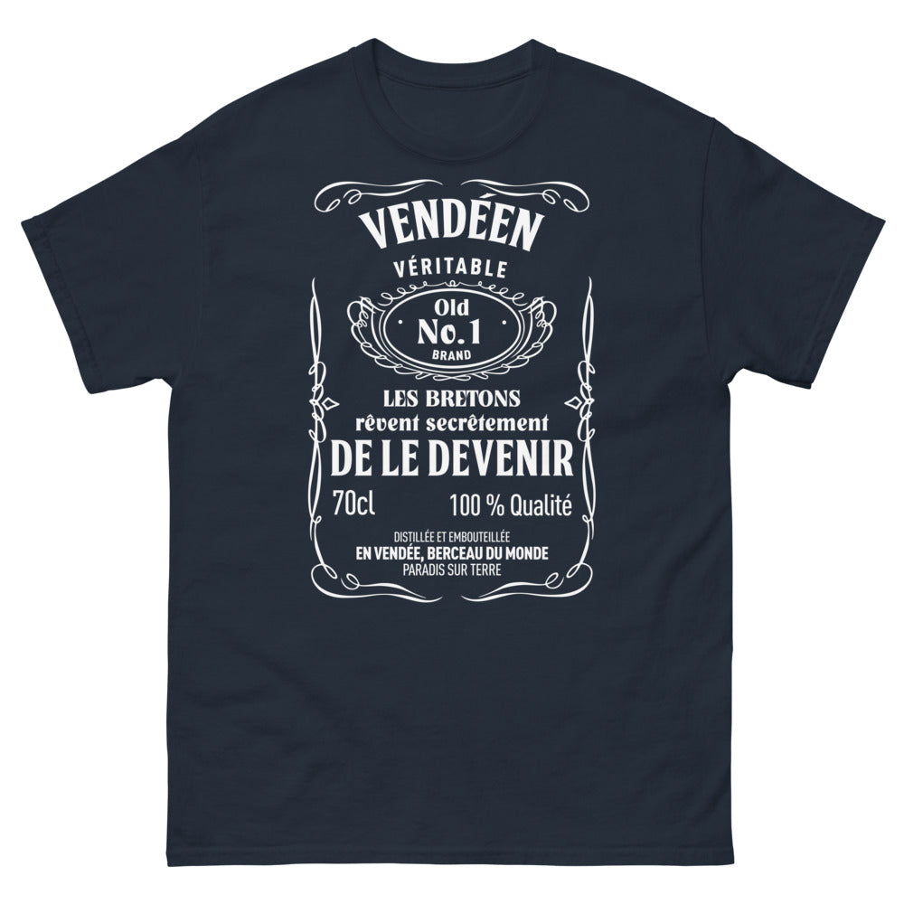 T-shirt Vendéen marine - Vendéen Véritable Old No.1 Brand