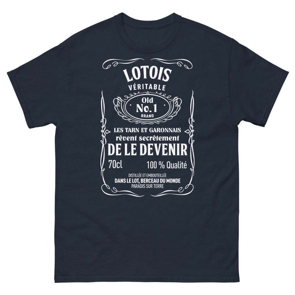 T-shirt Lotois marine - véritable ancien numéro 1