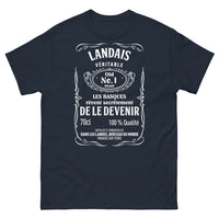 Thumbnail for T-shirt Landais marine - logo landais véritable old no. 1 brand