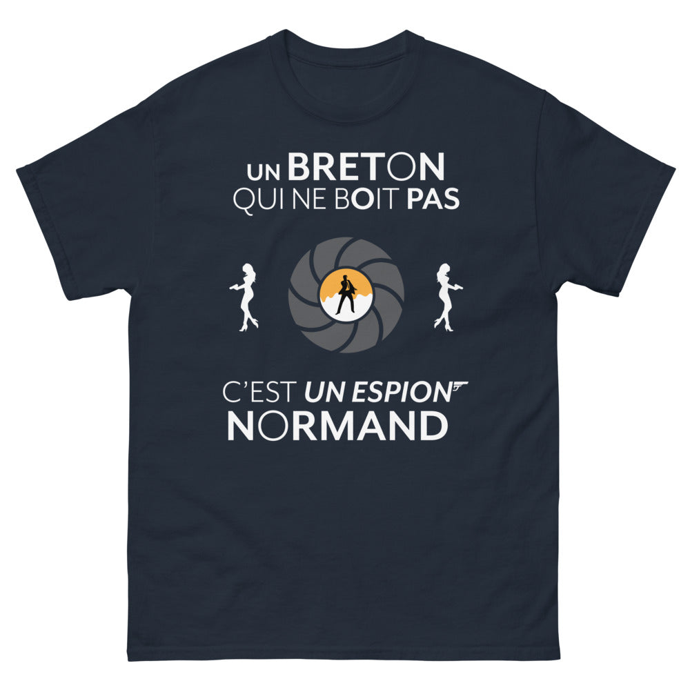 T-shirt Breton marine - L'espion normand