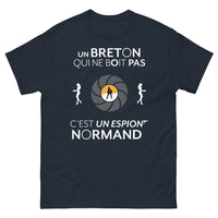 Thumbnail for T-shirt Breton marine - L'espion normand