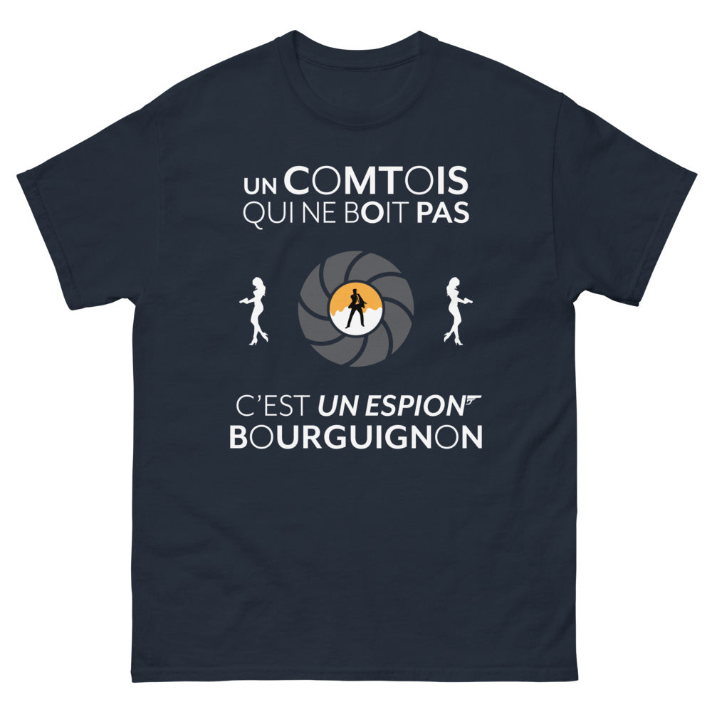 T-shirt Comtois marine - espion bourguignon taquin