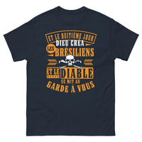 Thumbnail for T-shirt Brésil marine - samba et football divins