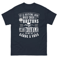 Thumbnail for T-shirt Bretagne marine - diable au garde-à-vous, humour breton