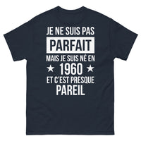 Thumbnail for T-shirt Né en 1960 marine - parfaitement imparfait