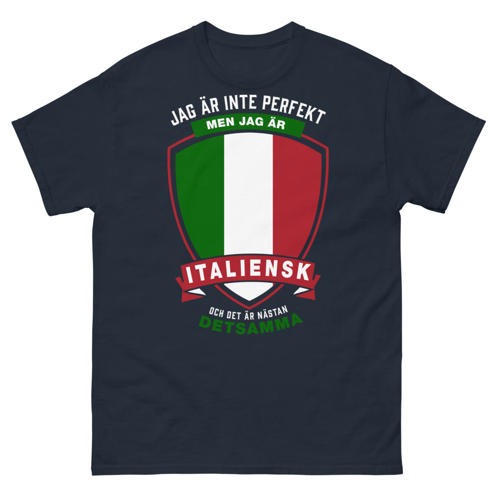 T-shirt Italien marine - humour italien et pizza