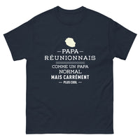 Thumbnail for T-shirt Réunionnais marine - Papa réunionnais, chic et décalé