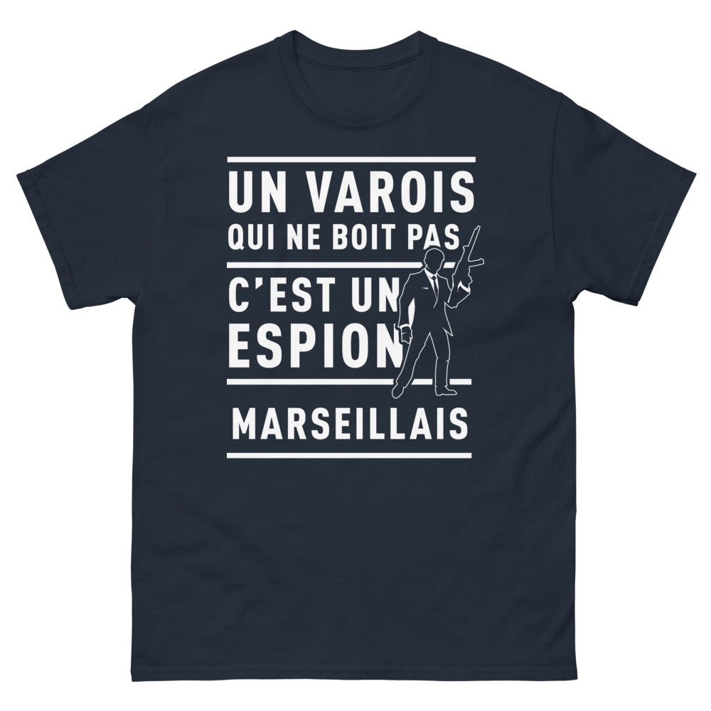 T-shirt Varois marine - espion marseillais