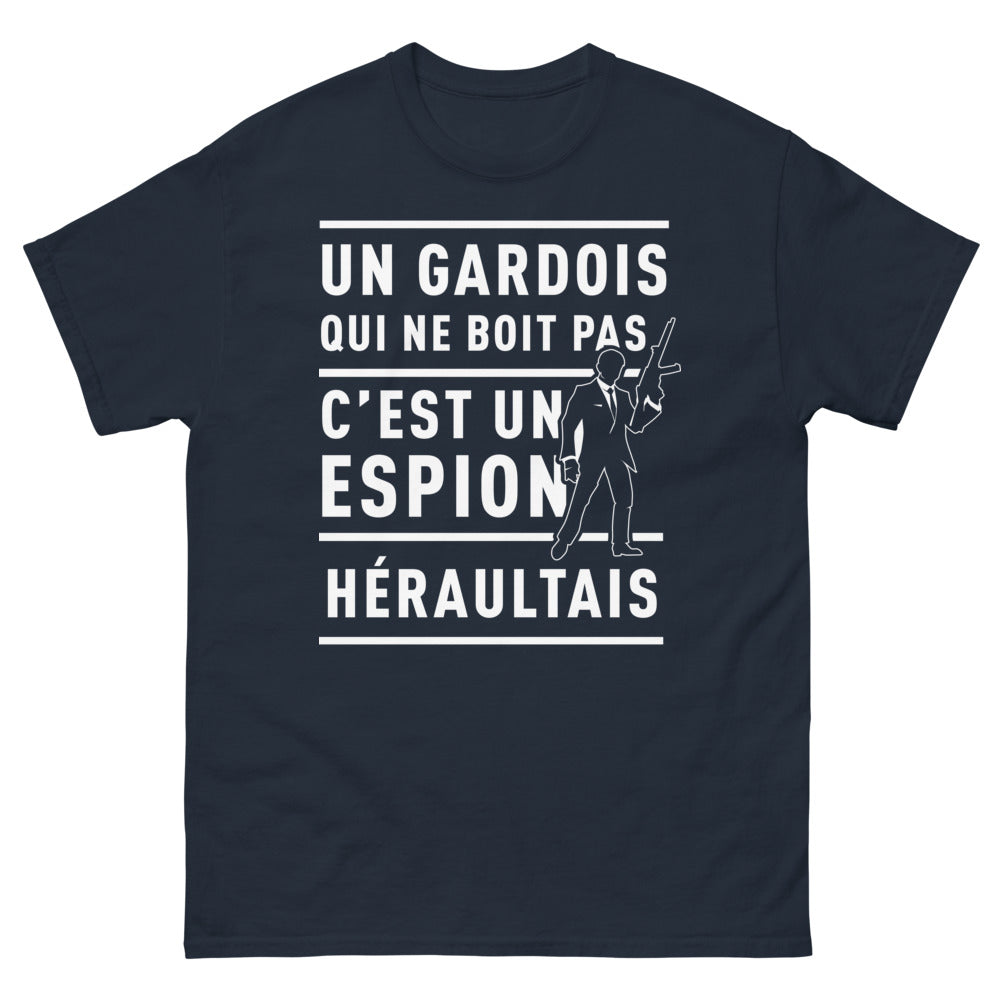 T-shirt Identité Gardoise marine - humour gardois