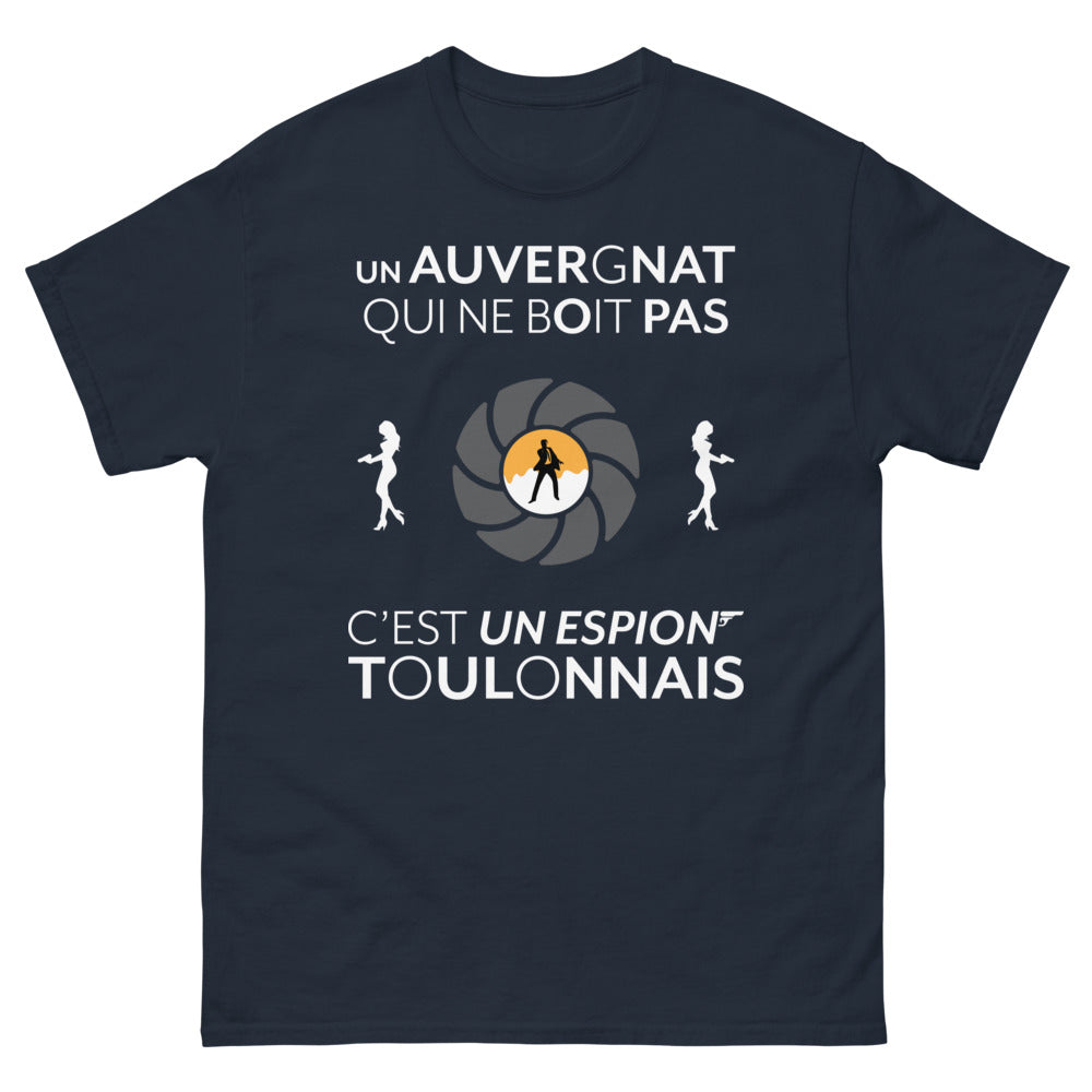 T-shirt Auvergnat marine - humour et fierté régionale