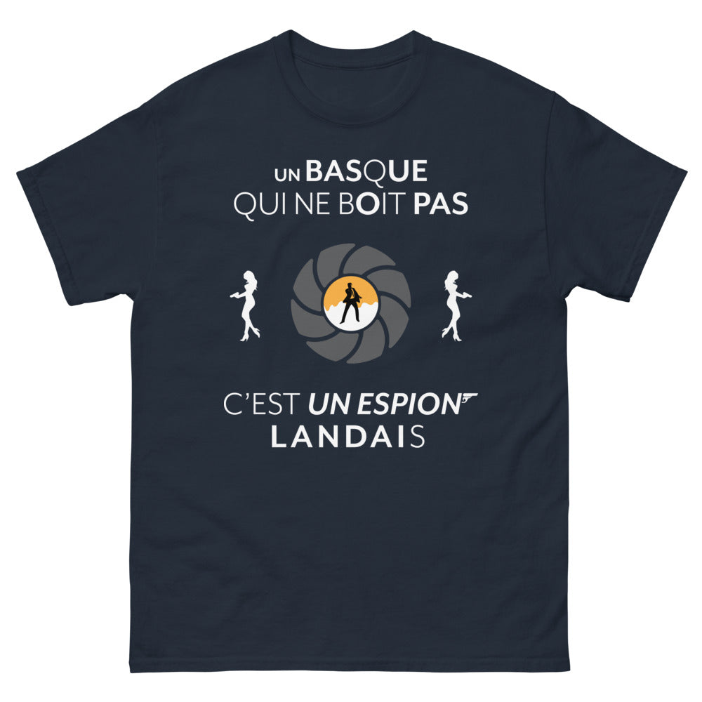 T-shirt Basque marine - espion landais