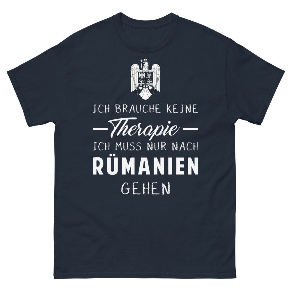 T-shirt Roumanie bleu marine - Ich brauche keine Therapie