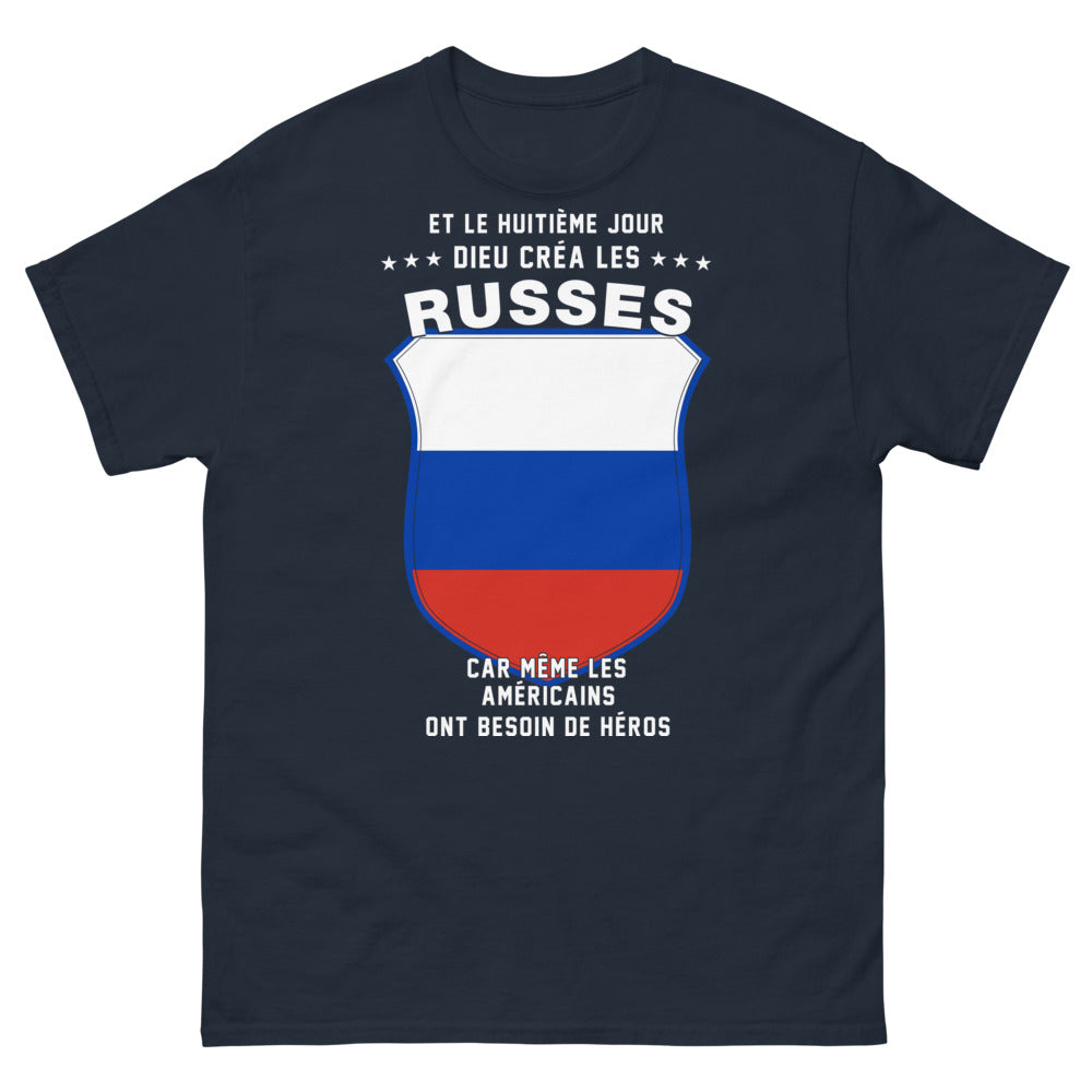T-shirt Russes marine - humour et fierté