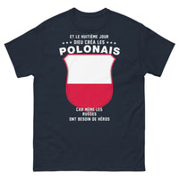 Thumbnail for T-shirt Héros polonais marine - nostalgie et fierté