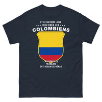 Thumbnail for T-shirt Colombiens marine - Héros du Huitième Jour