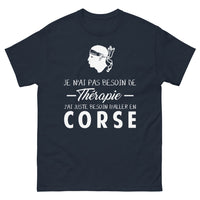 Thumbnail for T-shirt Corse bleu marine - besoin d'aller en Corse