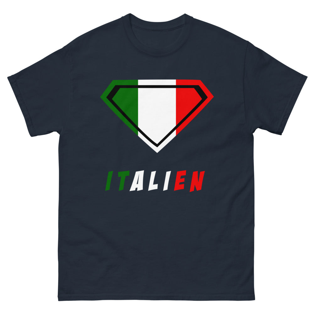 Marineblaues T-Shirt Italien - dunkles Design