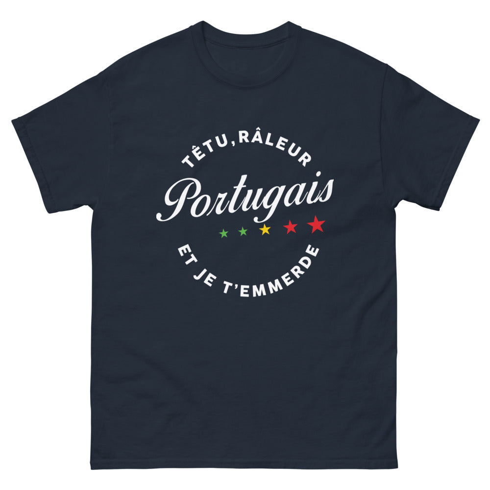 T-shirt Portugais marine - esprit lusitanien fier