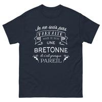 Thumbnail for T-shirt Bretonne bleu marine - Je suis fière de mes origines