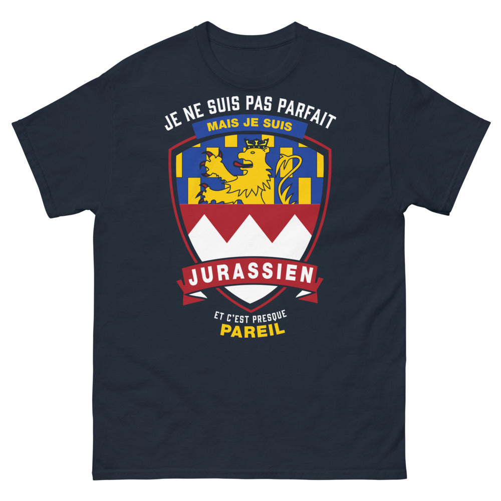 T-shirt Jurassien marine face - pas parfait mais presque