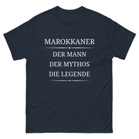 Thumbnail for Marineblaues T-Shirt Marokkaner - Der Mann, das Mythus, die Legende