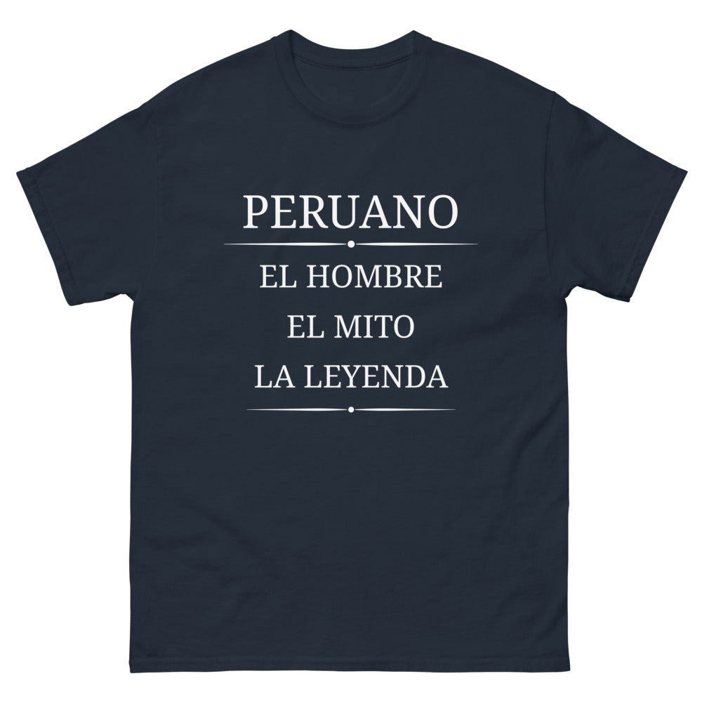 T-shirt Pérou marine - El Hombre, El Mito, La Leyenda