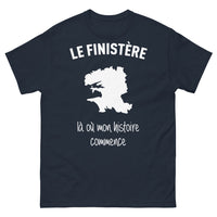 Thumbnail for T-shirt Finistère marine - là où mon histoire commence