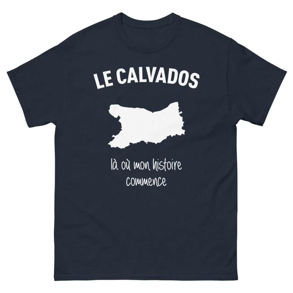 T-shirt Calvados marine - Là où mon histoire commence