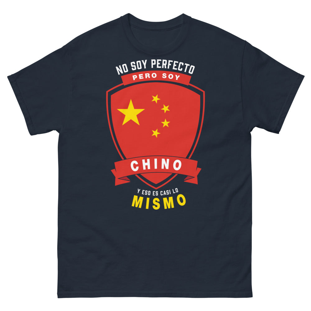 T-shirt chinois marine - fierté et clin d'œil
