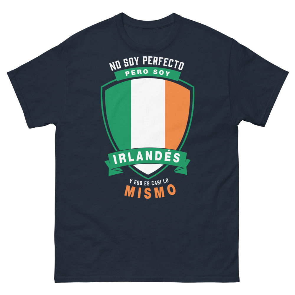 T-shirt irlandais marine face - no soy perfecto
