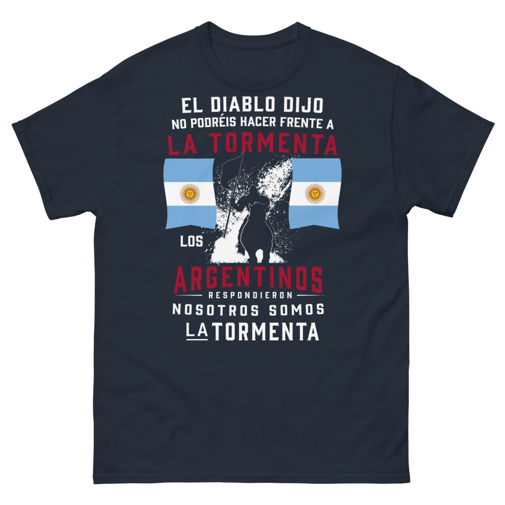 T-shirt Tormenta Argentino marine - Nosotros somos la tormenta