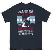 Thumbnail for T-shirt Tormenta Argentino marine - Nosotros somos la tormenta