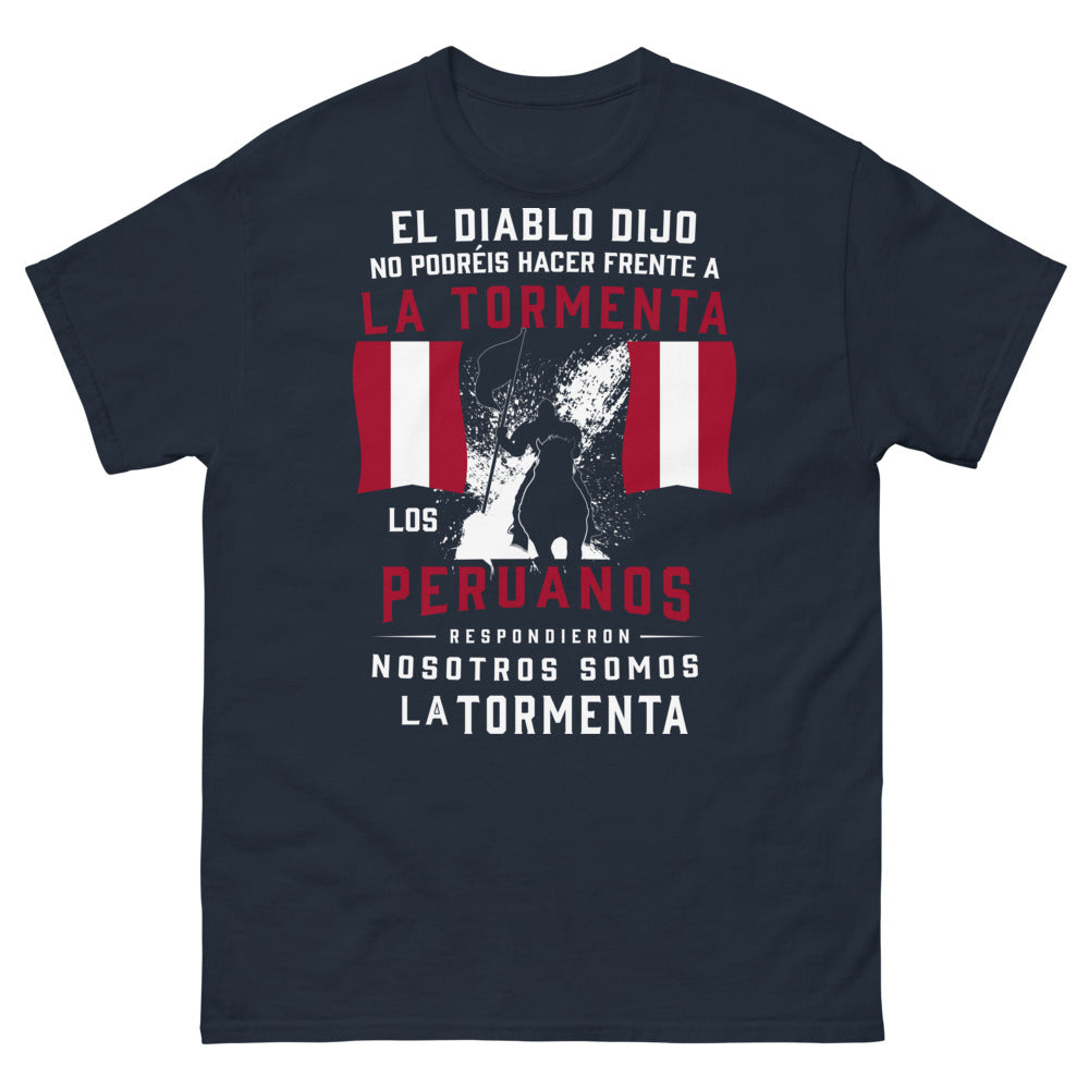 T-shirt Pérou marine - Los Peruanos Somos la Tormenta