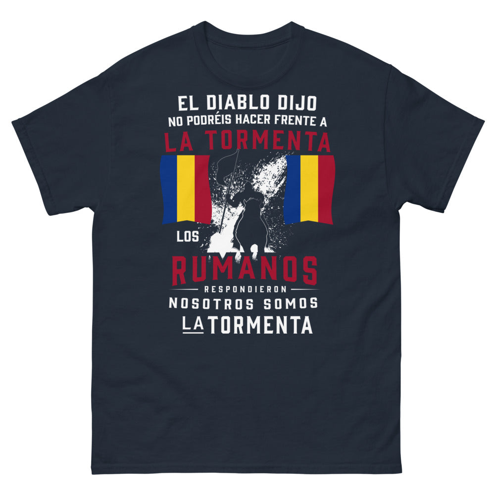 T-shirt Roumanie bleu marine - nous sommes la tempête