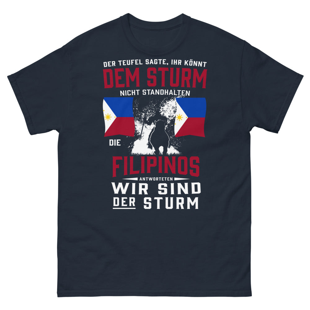 T-shirt Filipinos marine face - Wir sind der Sturm
