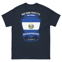 Thumbnail for T-Shirt Salvadoregna nera retro - Non sono perfetto, ma salvadoregno