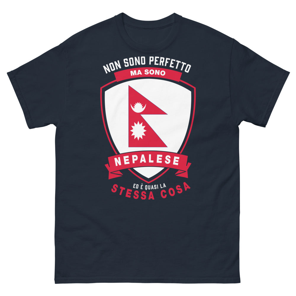 T-Shirt Nepal blu - Non sono perfetto