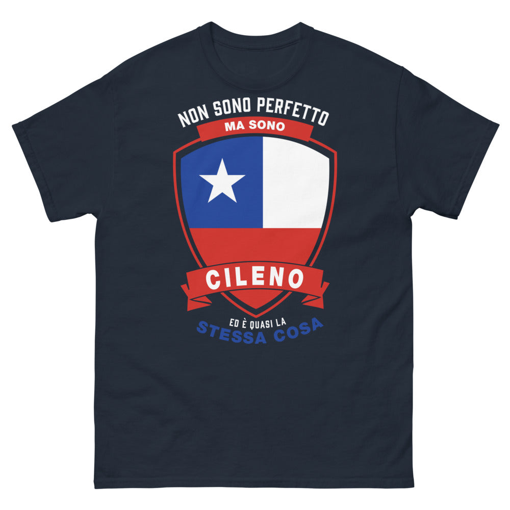 T-Shirt Cile blu - Non sono perfetto
