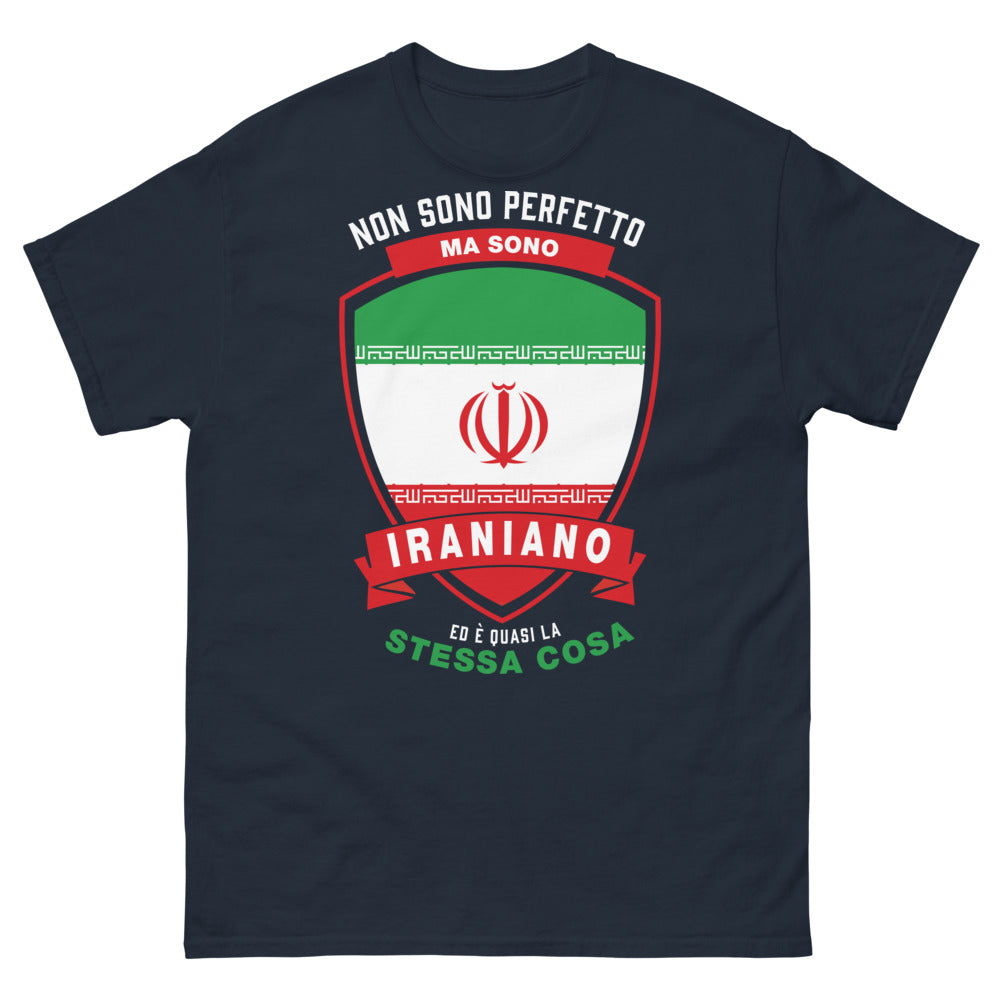 T-shirt Iran marine face - fierté iranienne
