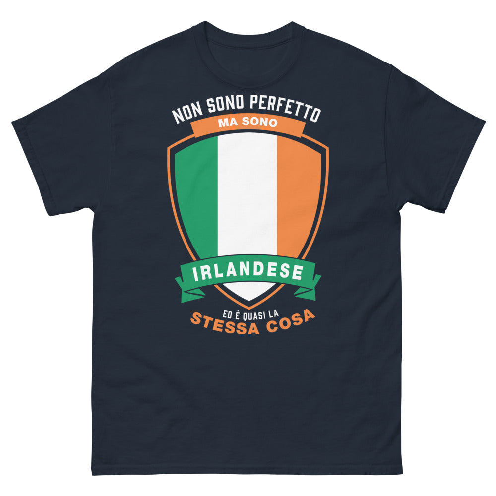 T-shirt Irlande marine - non sono perfetto