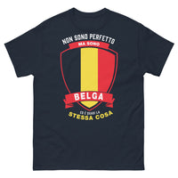 Thumbnail for T-shirt Belge bleu marine - humour et fierté des origines