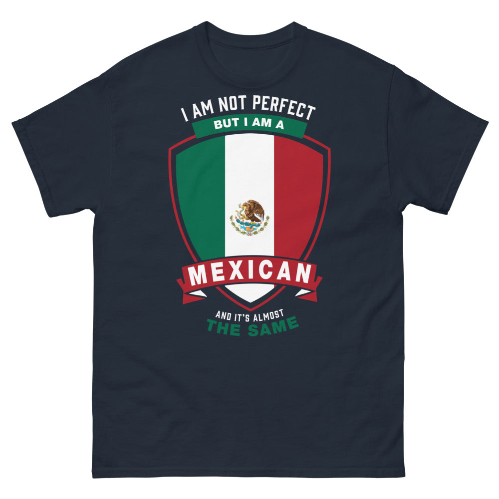 T-shirt Mexique marine face - I'm Not Perfect But I'm a Mexican