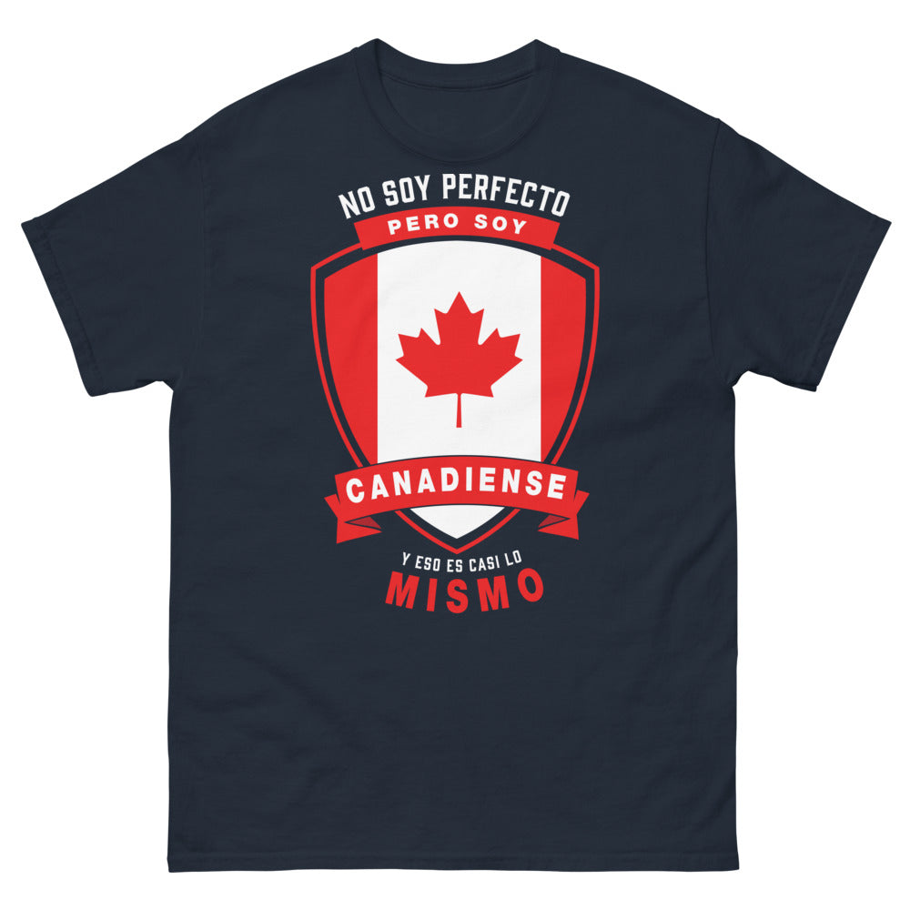 T-shirt Canada marine - No soy perfecto, soy canadiense