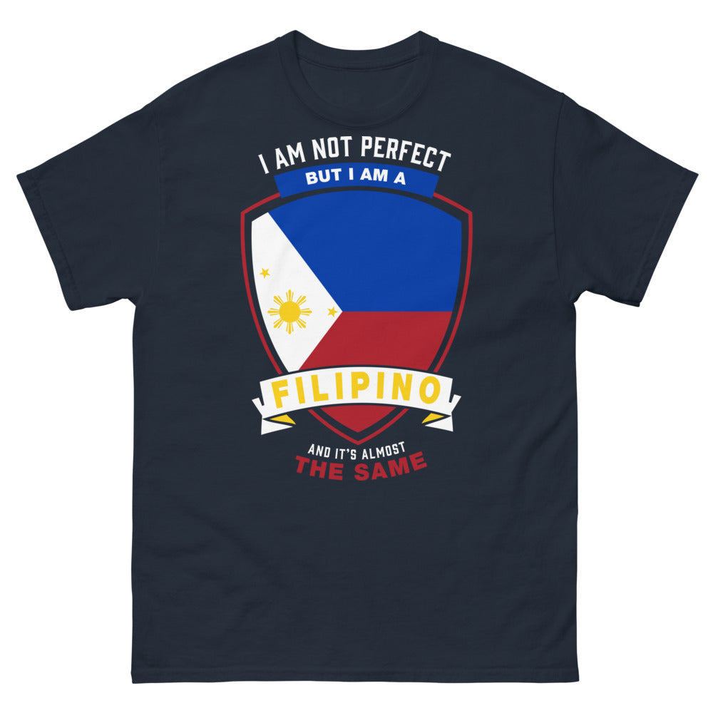 T-shirt Filipino Pride marine - I Am Not Perfect But I'm Filipino