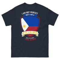 Thumbnail for T-shirt Filipino Pride marine - I Am Not Perfect But I'm Filipino