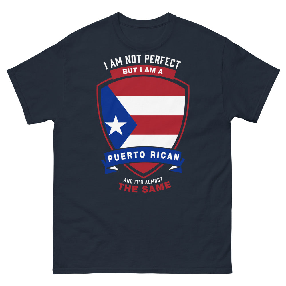T-shirt Puerto Rico marine - I'm Not Perfect But I'm Puerto Rican
